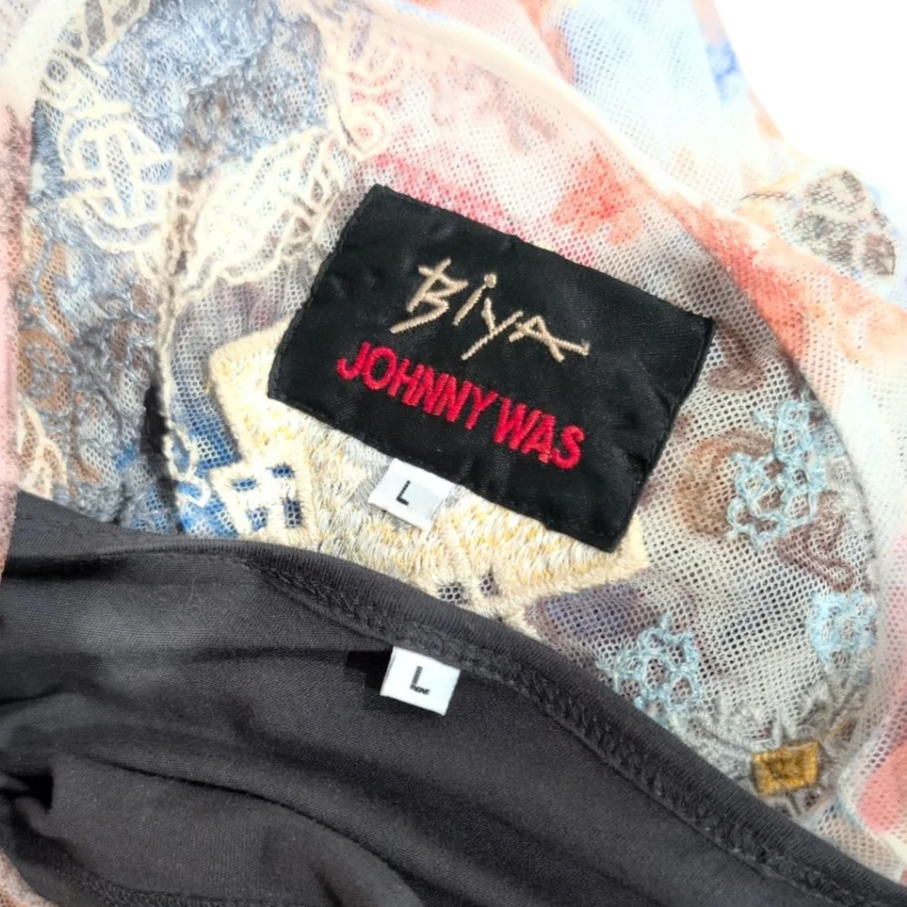 NWOT Johnny Was Biya Viki Mesh Midi Dress - Picture 4 of 8